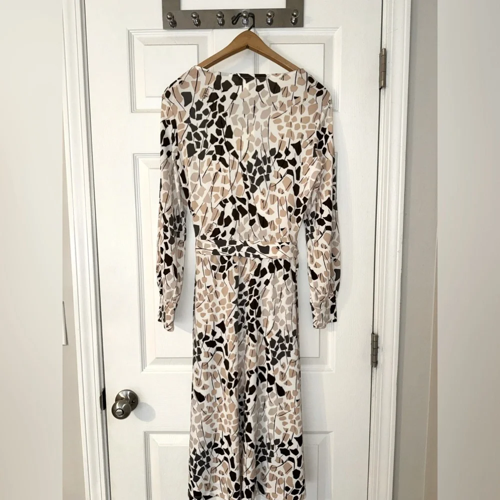 H&M x Richard Allen: Crêped Wrap-front Dress (Size S) - Picture 4 of 7